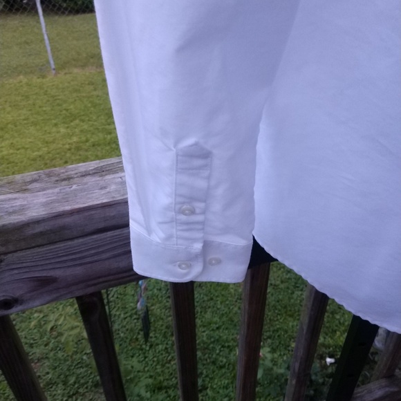 SOLD !!! Van Heusen White Oxford Size 18 1/2 LS 34/35 - Picture 6 of 6
